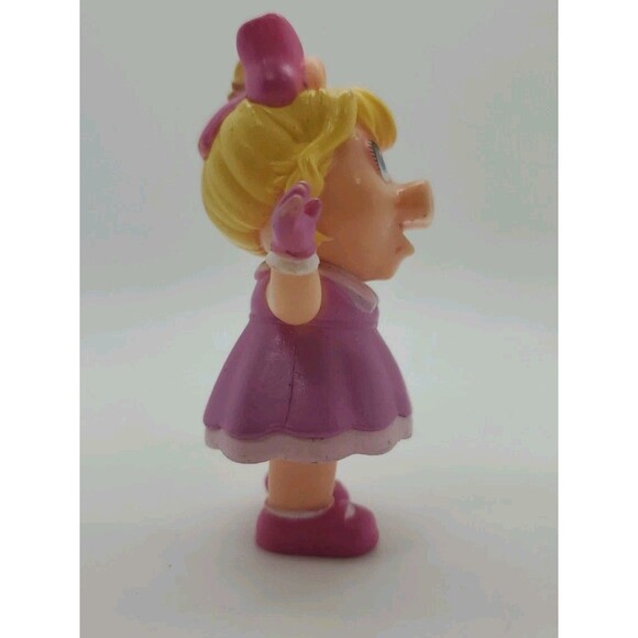 Disney Jr Miss Piggy 2" Pvc Figure Cake Topper Bow In Hair Pink - Picture 3 of 7